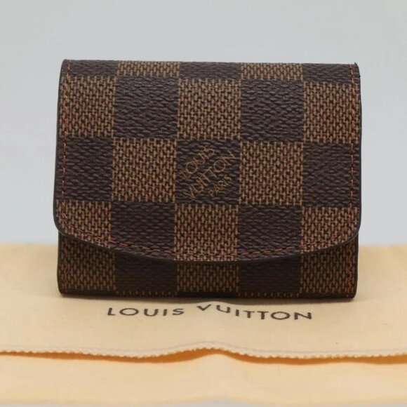 LOUIS VUITTON Damier Ebene Cuff Case LV Auth 125074 - Picture 1 of 16